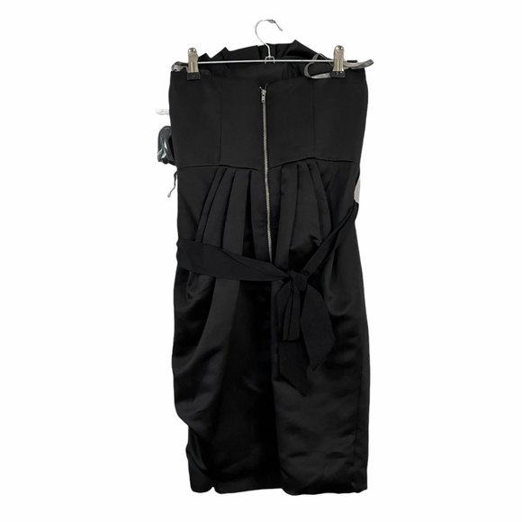 Vera Wang White Drape Strapless Dress 0 - Picture 2 of 5